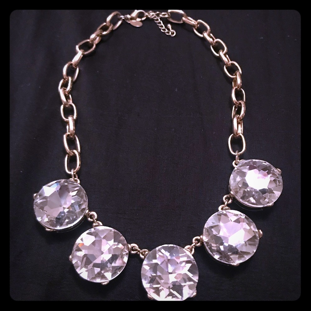 Gold statement necklace